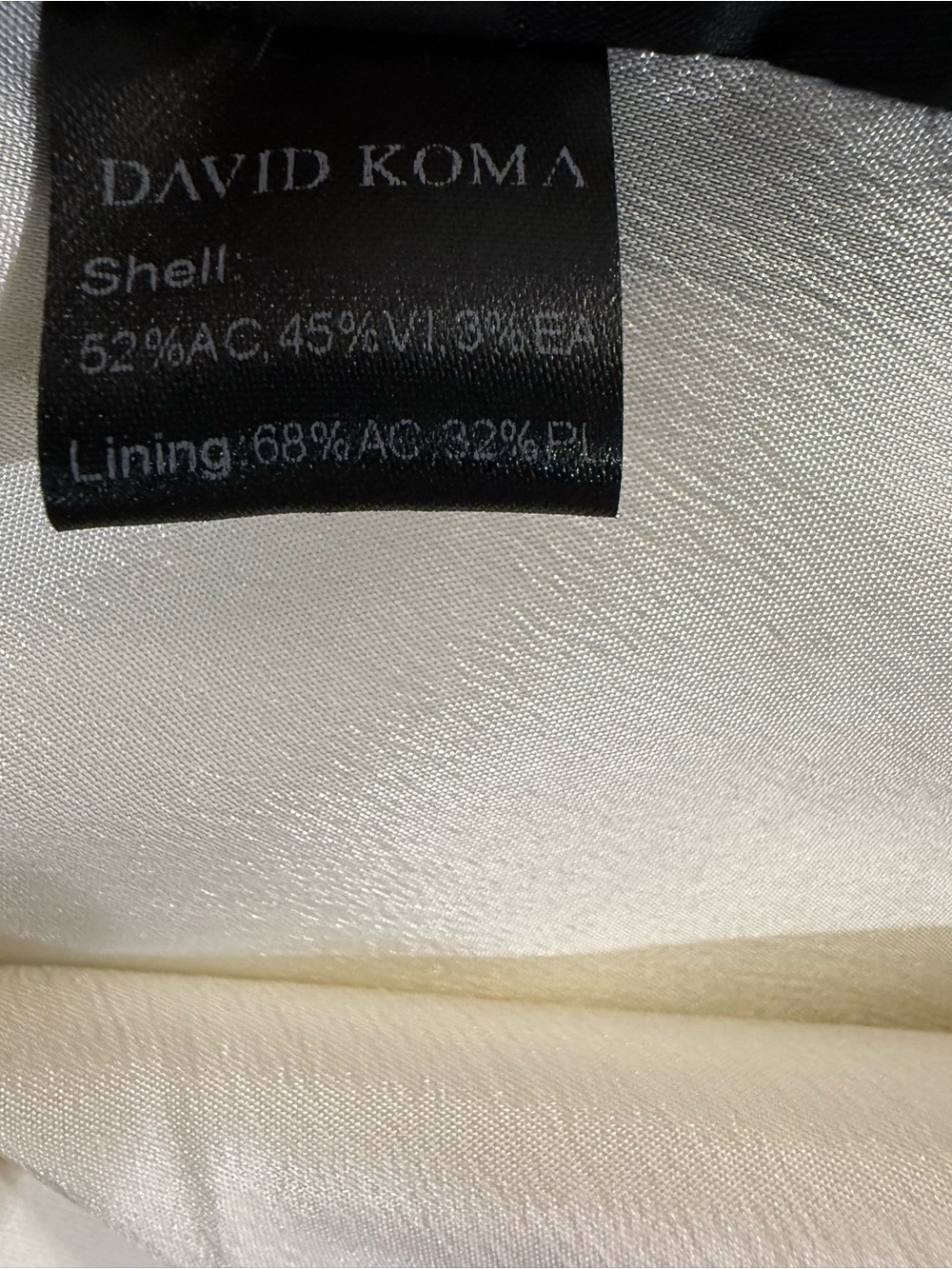David Koma Black & White Asymmetrical Ruffle Dress - Picture 6 of 9